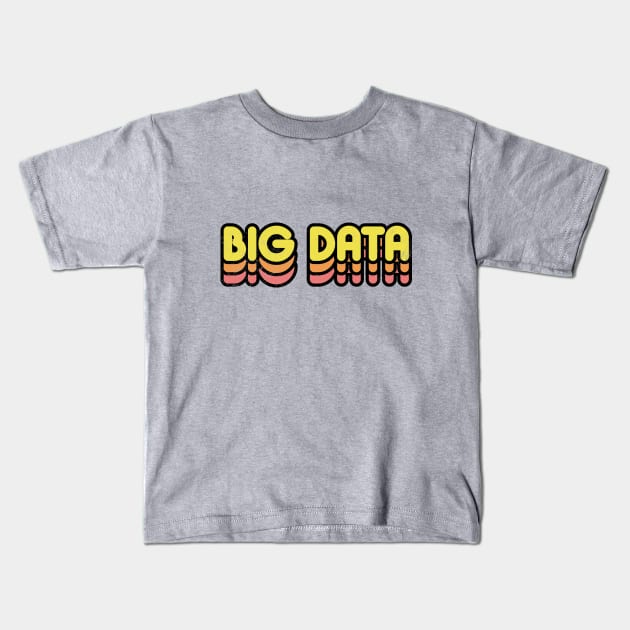 Big Data Retro Kids T-Shirt by rojakdesigns